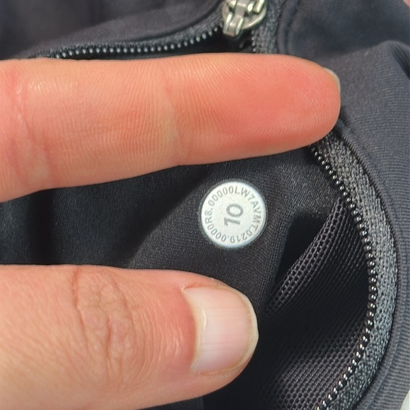 Lululemon Speed Up Short Long *4" Updated Fit Flash Pleat Orange Multi / Black - Picture 5 of 6